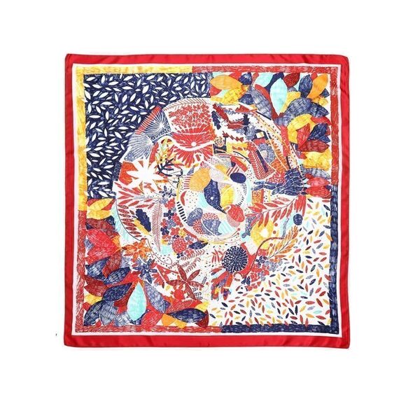 2 piece silky scarf set main image 5